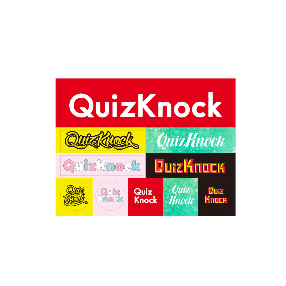 QuizKnock(クイズノック) ステッカー（シート） | Kenelephant(ケンエレファント) — フィギュアメーカー